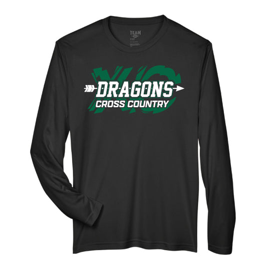 CMS "Dragons Cross Country" Team 365 Zone Performance L/S Tee