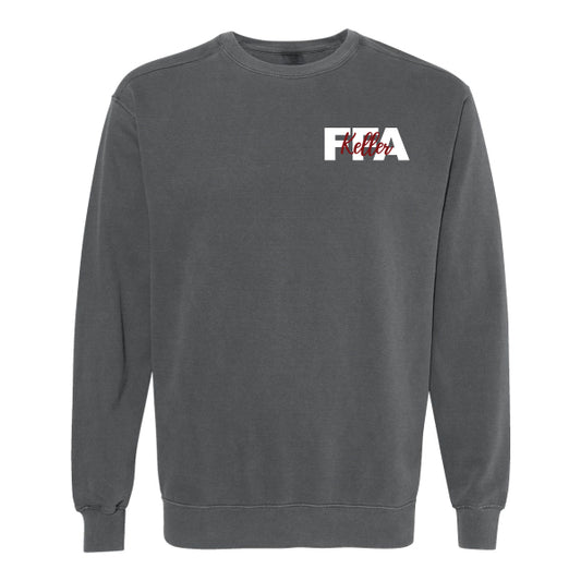 Keller FFA Embroidered Comfort Colors Crew Sweatshirt