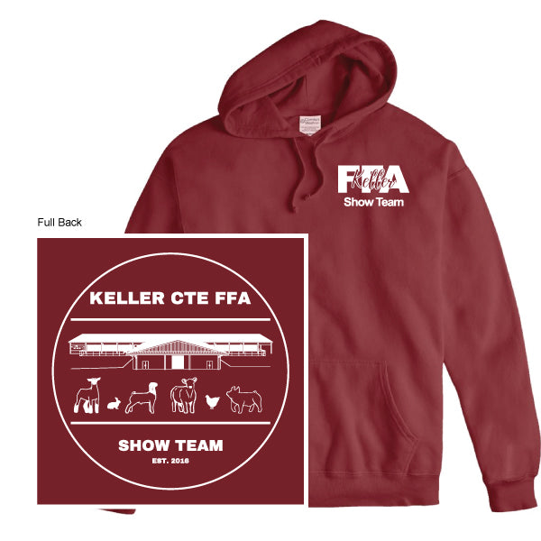 Keller FFA "Show Team" Comfort Wash Hooded Sweatshirt