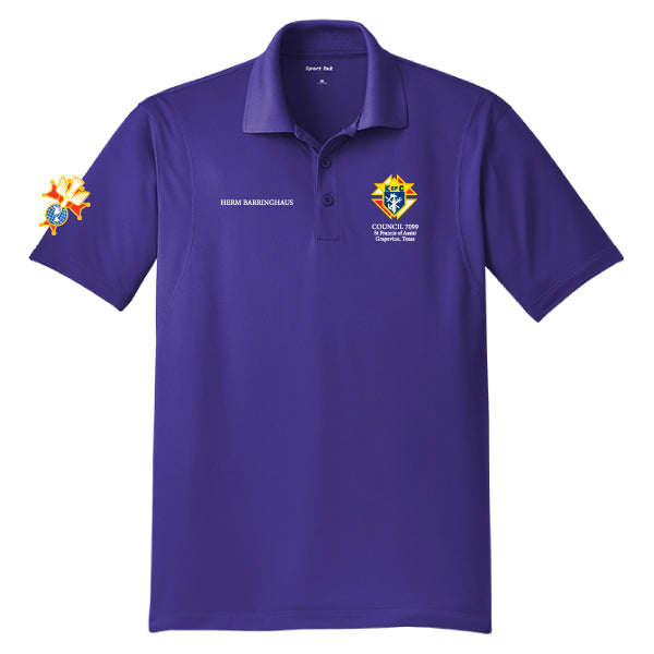 Knights of Columbus 4th Degree Sport-Tek Micropique Sport-Wick Polo