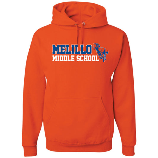 Melillo Middle School Pony Center Jerzees Nublend Fleece Pullover Hoodie