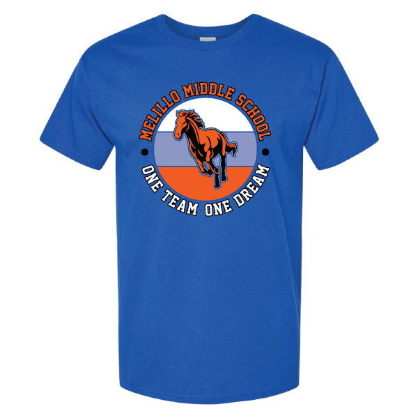 Melillo Middle School Pony Circle Hanes Essential Tee