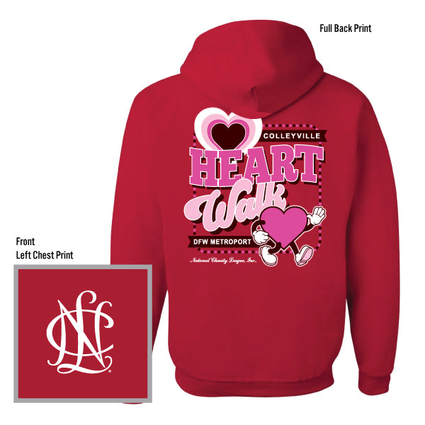 NCL Colleyville - DFW Metroport Chapters Heart Walk Jerzees Nublend Fleece Pullover Hoodie