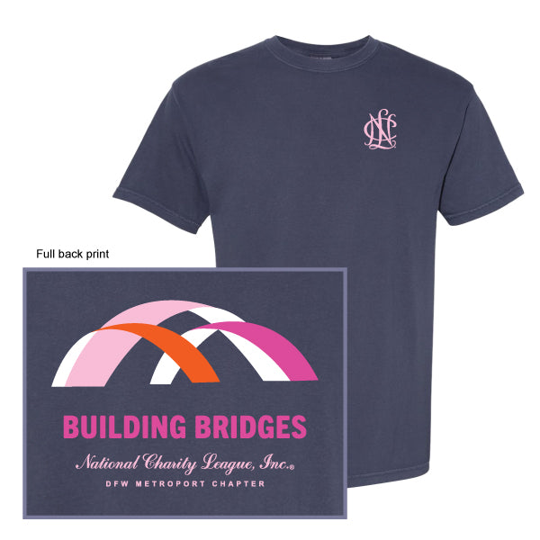 NCL DFW Metroport Building Bridges Comfort Colors Tee