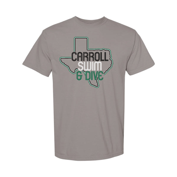 Carroll Swim & Dive Retro Comfort Colors Tee